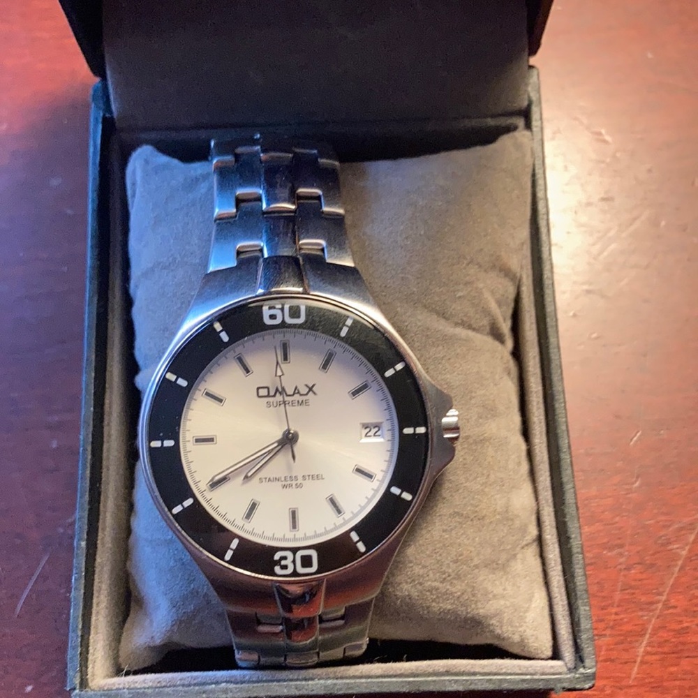 Omax Supreme. Stainless steel watch